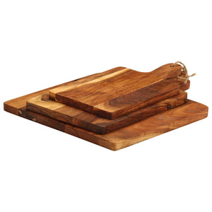 Akazienholz Schneidebretter Set, 3-teilig