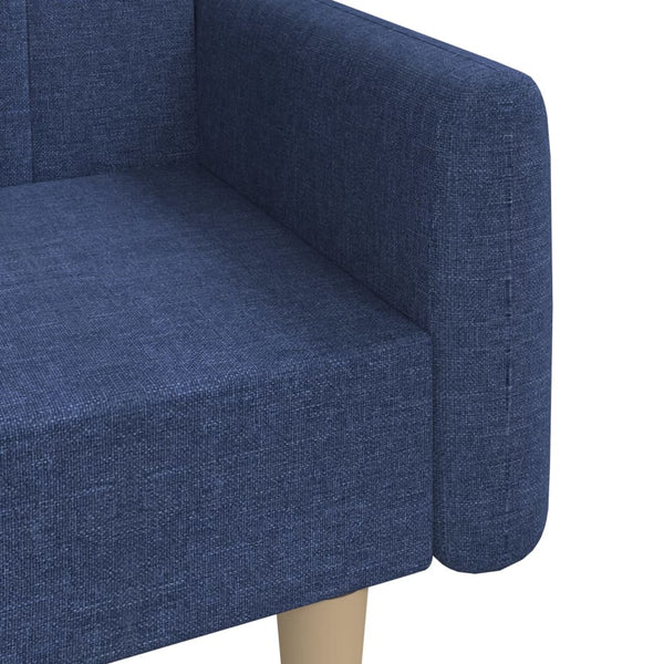 Blaues 2-Sitzer Schlafsofa Stoff