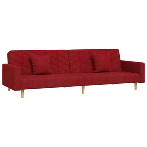 Schlafsofa 2-Sitzer Weinrot
