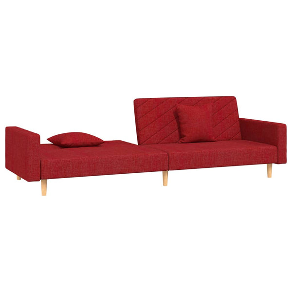 Schlafsofa 2-Sitzer Weinrot