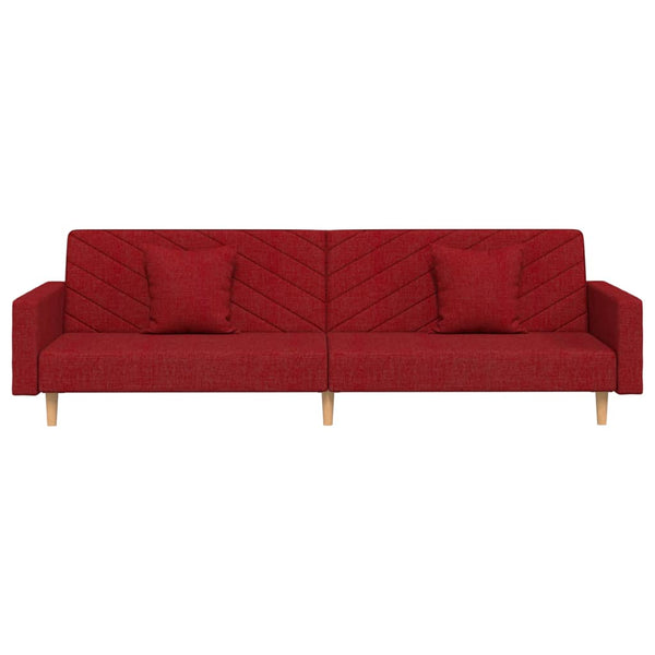 Schlafsofa 2-Sitzer Weinrot