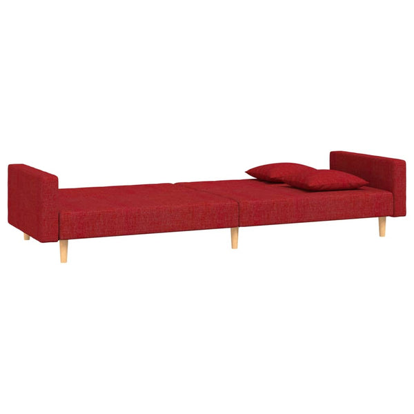 Schlafsofa 2-Sitzer Weinrot