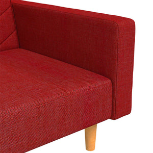 Schlafsofa 2-Sitzer Weinrot