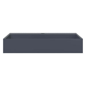 vidaXL Wash Basin 60x38x11 cm Mineral Cast/Marble Cast Anthracite