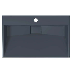 vidaXL Wash Basin 60x38x11 cm Mineral Cast/Marble Cast Anthracite