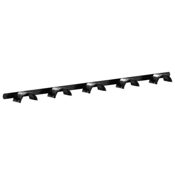 vidaXL Bridle Rack for 5 Bridles Black Iron