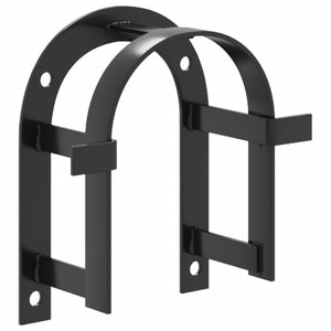 vidaXL Bridle Rack Wall-Mounted Black Iron