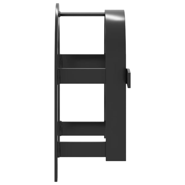 vidaXL Bridle Rack Wall-Mounted Black Iron