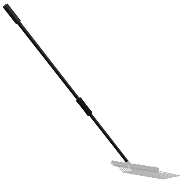 vidaXL Pitchfork Handle Ø3.5x127.5 cm Black Steel