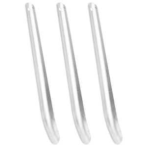 vidaXL Sweat Scrapers for Horses 3 pcs. Silver Aluminum