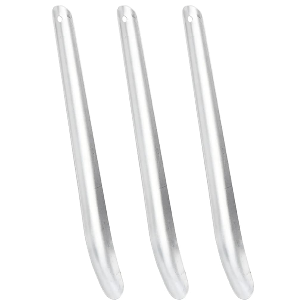 vidaXL Sweat Scrapers for Horses 3 pcs. Silver Aluminum
