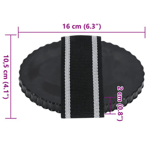 vidaXL Curry Combs for Horses 3 pcs Black Steel