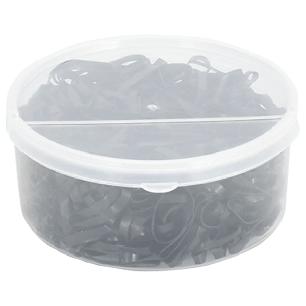 vidaXL Horse Braiding Bands 500 pcs Black Silicone