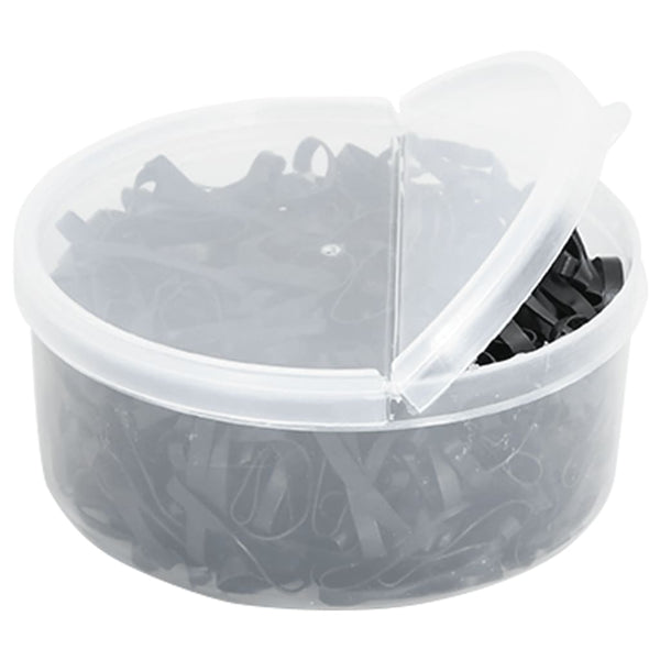 vidaXL Horse Braiding Bands 500 pcs Black Silicone