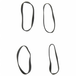 vidaXL Horse Braiding Bands 500 pcs Black Silicone