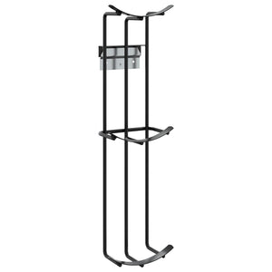 vidaXL Barrel Obstacle Holders 2 pcs Black Steel