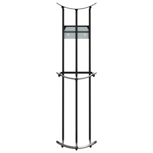 vidaXL Barrel Obstacle Holders 2 pcs Black Steel
