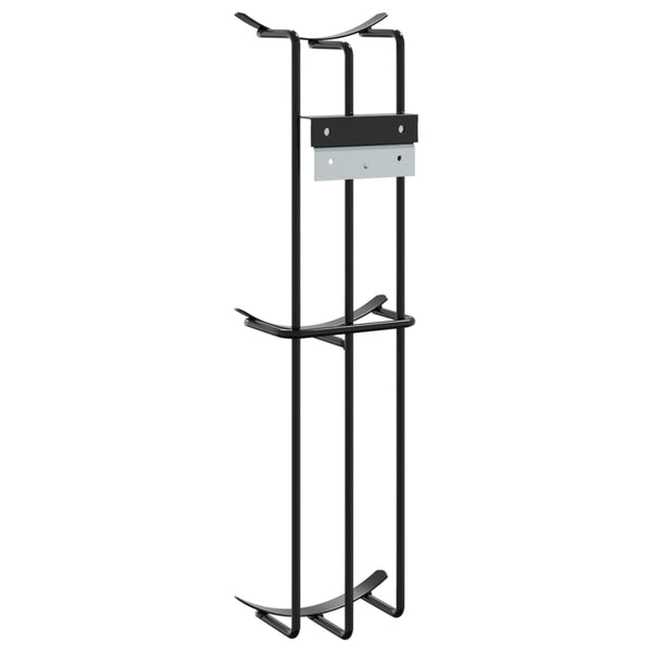 vidaXL Barrel Obstacle Holders 2 pcs Black Steel