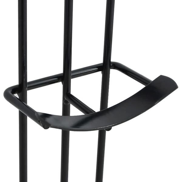 vidaXL Barrel Obstacle Holders 2 pcs Black Steel