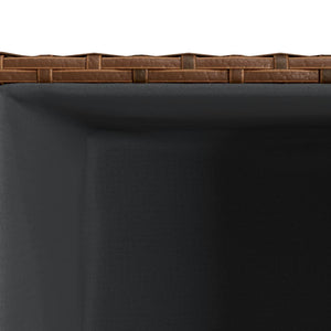 vidaXL Planter Brown 30x30x60 cm Poly Rattan