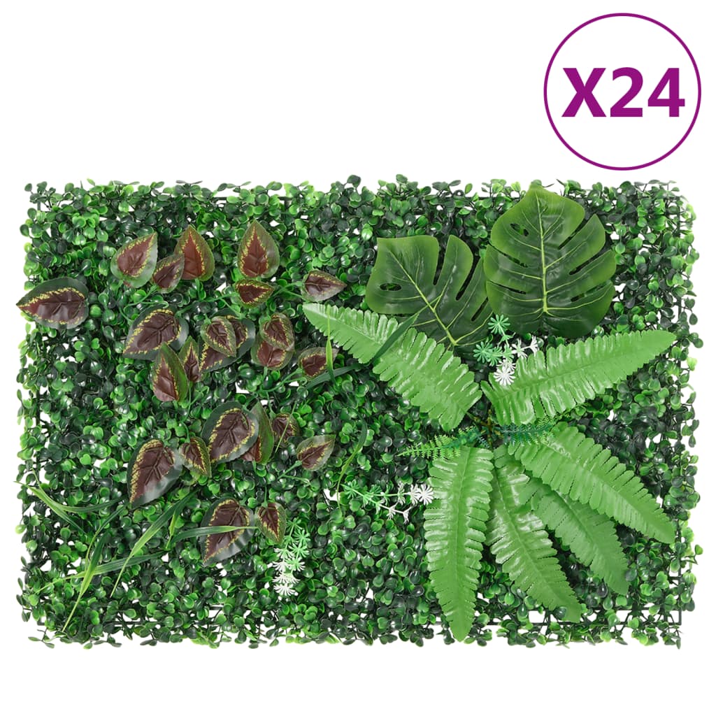 Künstlicher Pflanzenzaun, 24 Stk., 40x60 cm