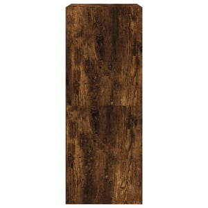 vidaXL Shoe Cabinet with 2 Flaps Smoked Oak 60x42x108 cm