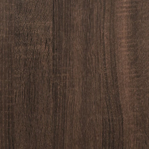 vidaXL Shoe Cabinet with 2 Flaps Brown Oak Look 60x42x108 cm
