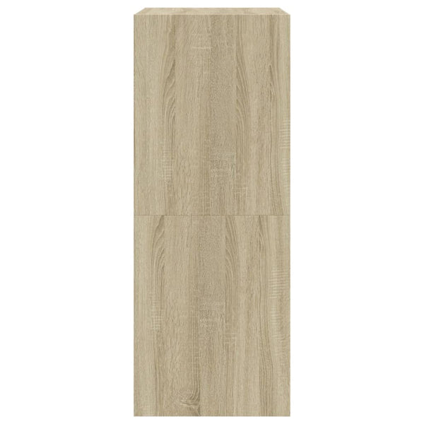 vidaXL Shoe Cabinet with 2 Flaps Sonoma Oak 80x42x108 cm