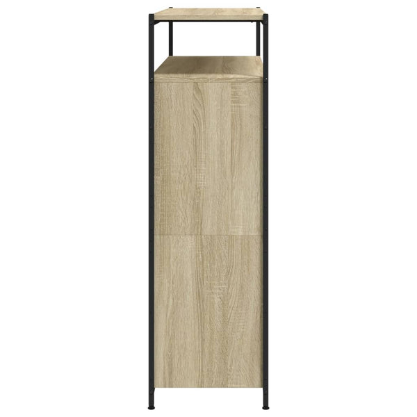 vidaXL Shoe Cabinet with 4 Flaps Sonoma Oak 100x34x112 cm
