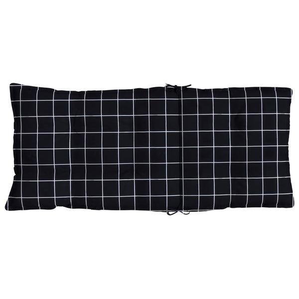 Hochlehner Auflagen 2er Set Schwarz Karomuster