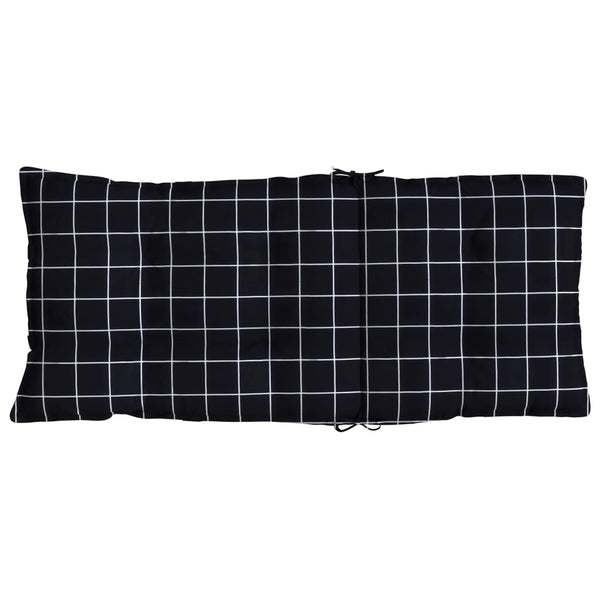 Hochlehner Auflagen 6er Set Schwarz Karomuster