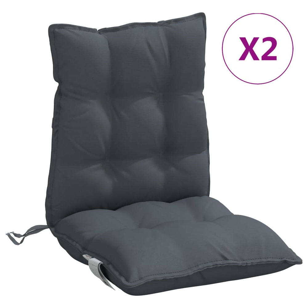 Niedriglehner Auflagen 2er Set Anthrazit