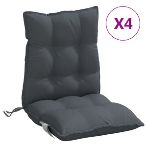 Niedriglehner Auflagen 4er Set Anthrazit
