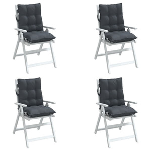 Niedriglehner Auflagen 4er Set Anthrazit