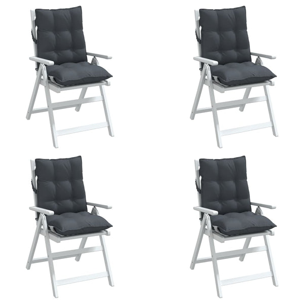 Niedriglehner Auflagen 4er Set Anthrazit