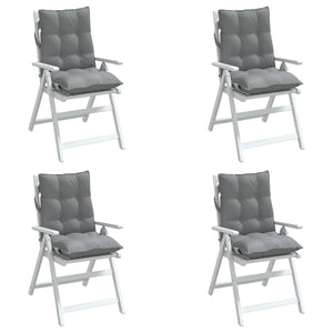 Niedriglehner Auflagen 4er Set Grau