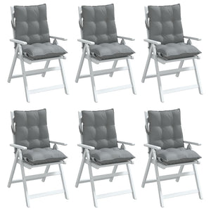 Niedriglehner Auflagen 6er Set Grau