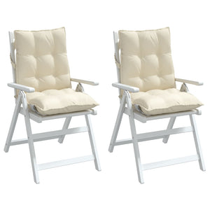 Niedriglehner Auflagen 2er-Set Creme Oxford