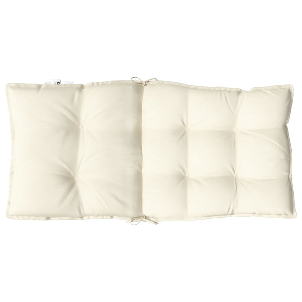 Niedriglehner Auflagen 2er-Set Creme Oxford