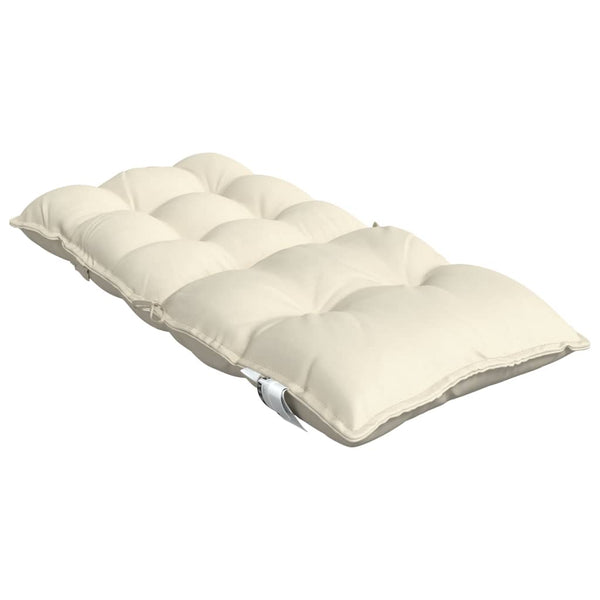 Niedriglehner Auflagen Creme Oxford-Gewebe 4er-Set