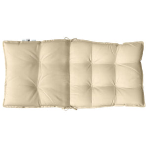Niedriglehner Auflagen Beige Oxford-Gewebe 2er Set