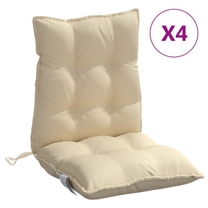 Niedriglehner Auflagen 4er Set Beige Oxford