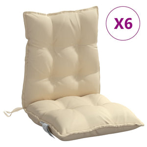Niedriglehner Auflagen 6er Set Beige Oxford