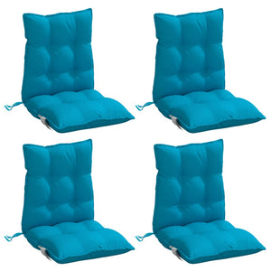 Niedriglehner Auflagen 4er Set Hellblau