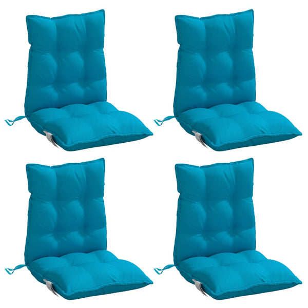 Niedriglehner Auflagen 4er Set Hellblau