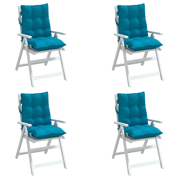 Niedriglehner Auflagen 4er Set Hellblau
