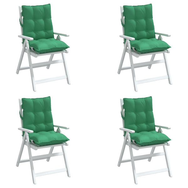 Niedriglehner Auflagen 4er Set Grün