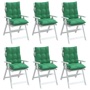 Niedriglehner Auflagen 6er Set Grün
