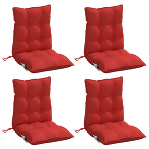 Niedriglehner Auflagen 4er Set Rot