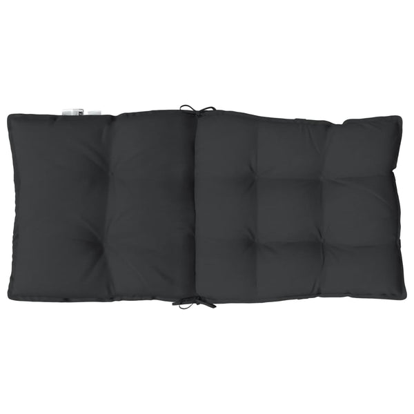 Niedriglehner Auflagen 4er-Set Schwarz Oxford